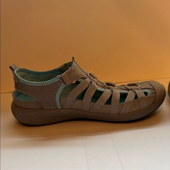 Bare Traps Womens Lakona Fabric Closed Toe Casual Sport, Multicolor~Gray & Teal - Picture 5 of 9